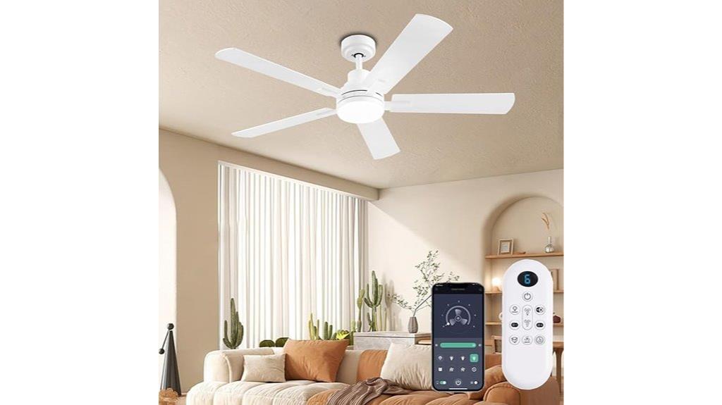 modern 52 inch led fan