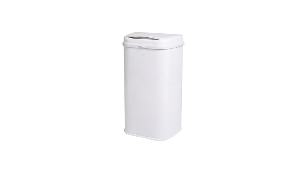 modern white diaper pail