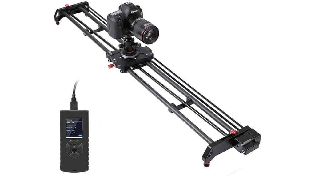 motorized camera slider with panoramic features