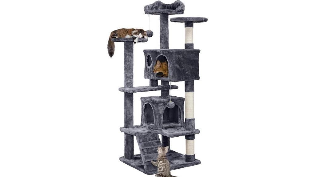 multi level cat tree with accessories