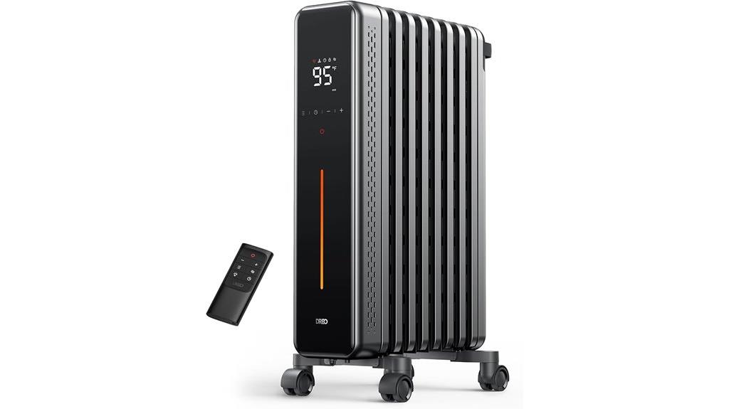 oil filled radiator with remote