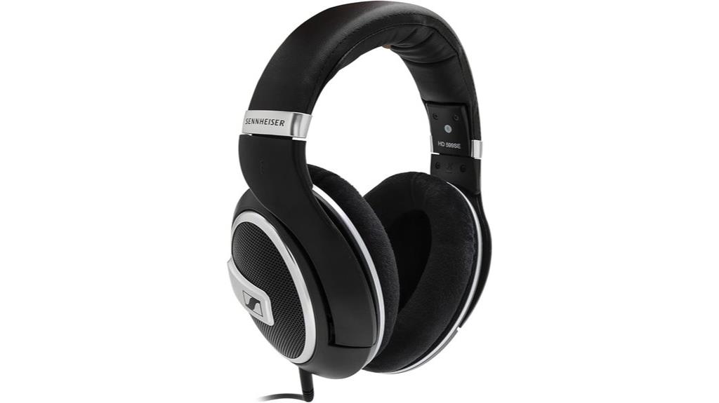 open back black headphones