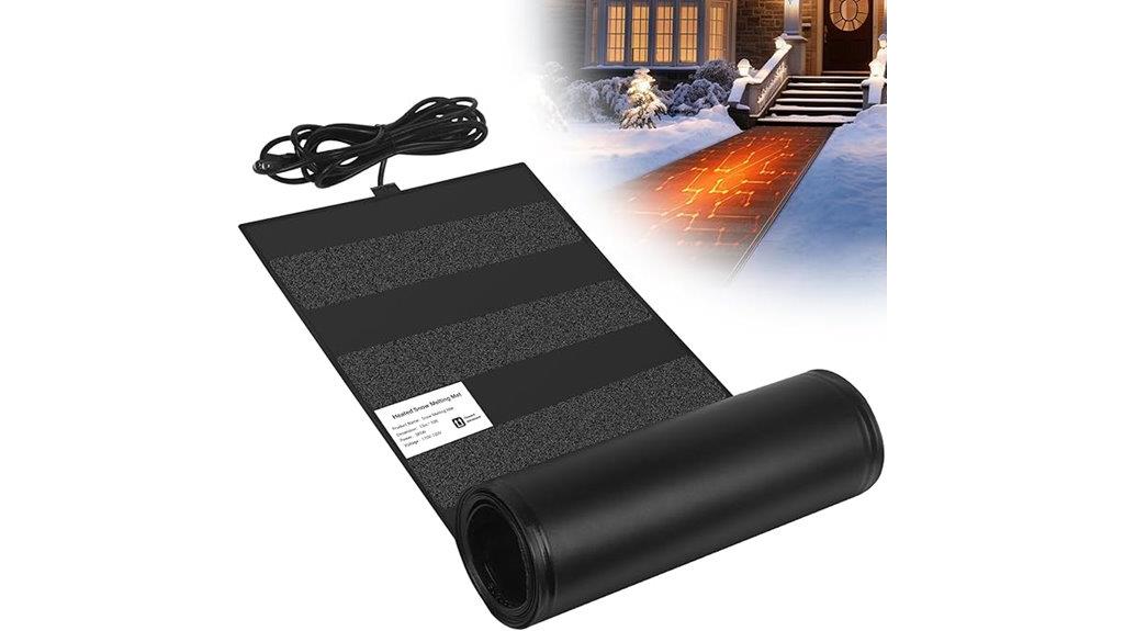 outdoor snow melting mat
