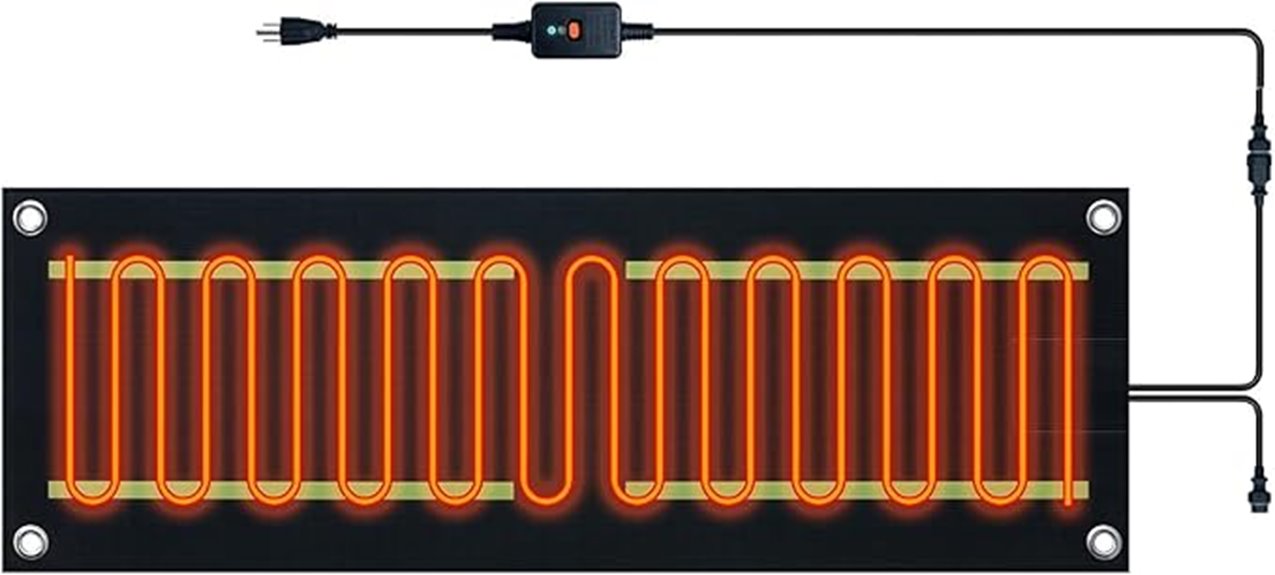 outdoor snow melting mats