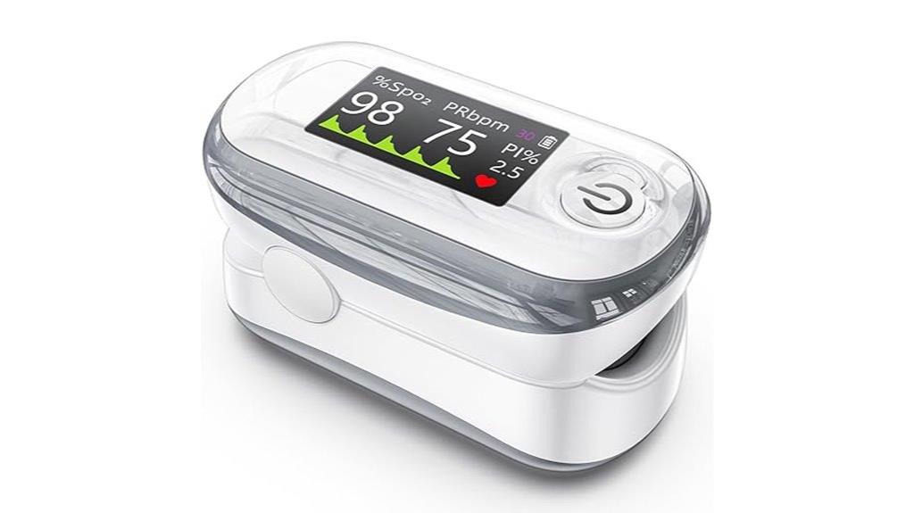 oximeter with display and accessories