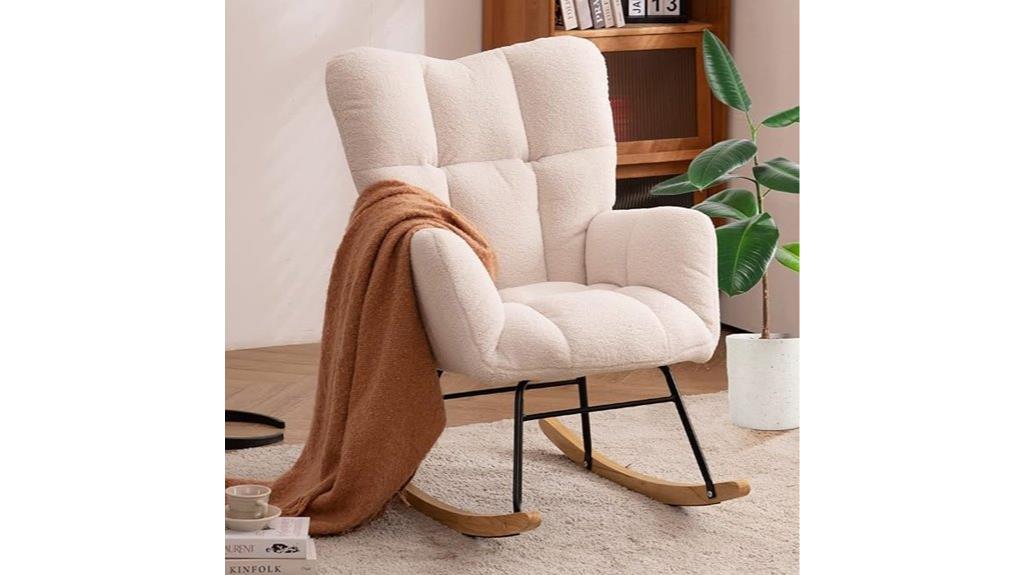 padded high backrest chair