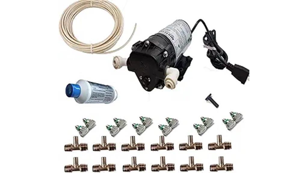 patio misting pump system