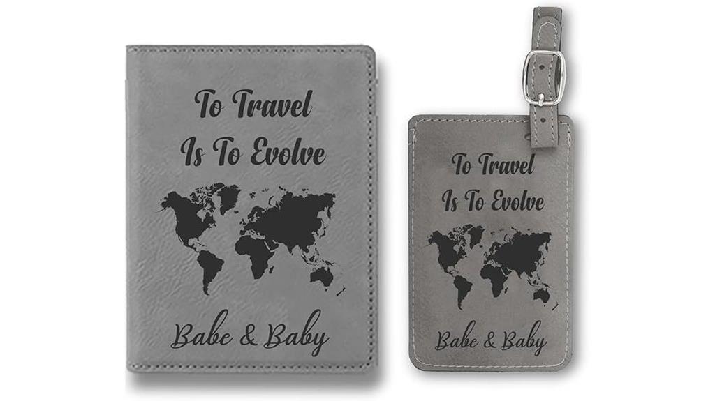 personalized travel passport set