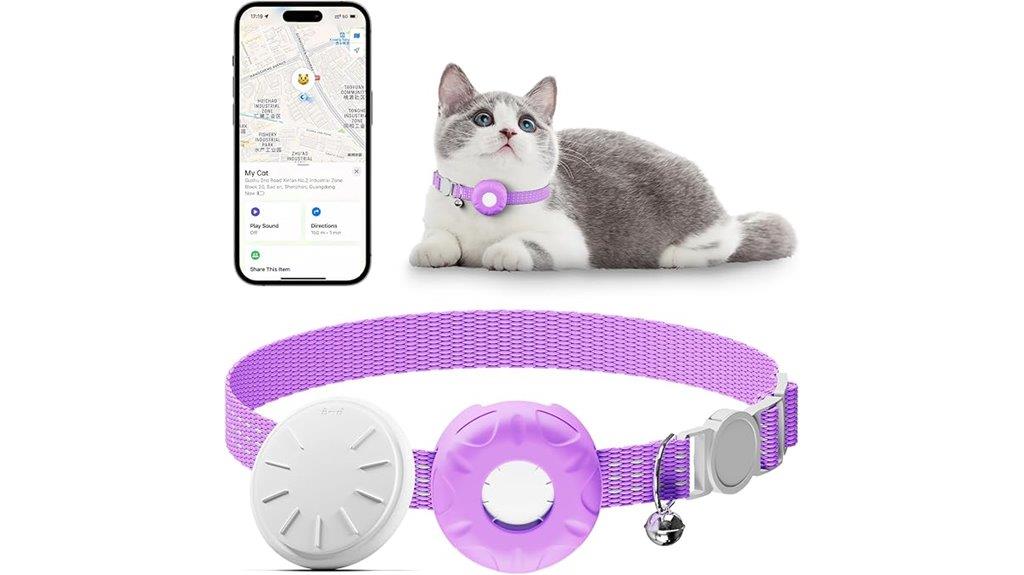 pet cat tracker purple