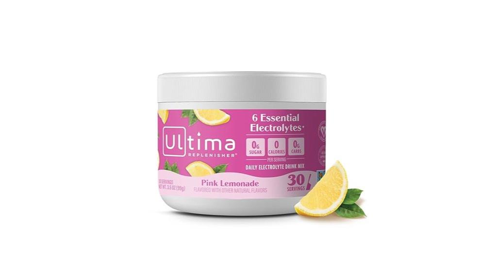 pink lemonade electrolyte powder