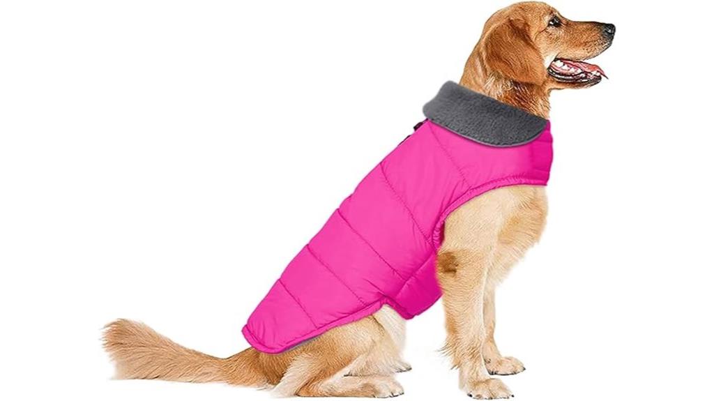 pink waterproof winter coat