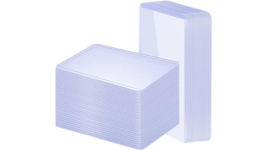 plastic card sleeves pack