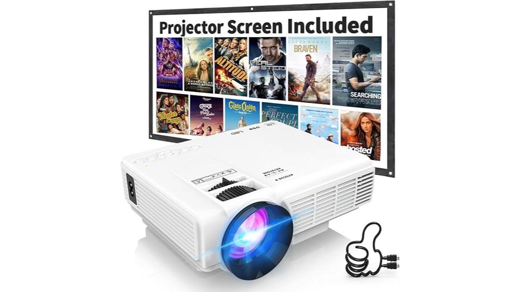 portable 1080p projector system