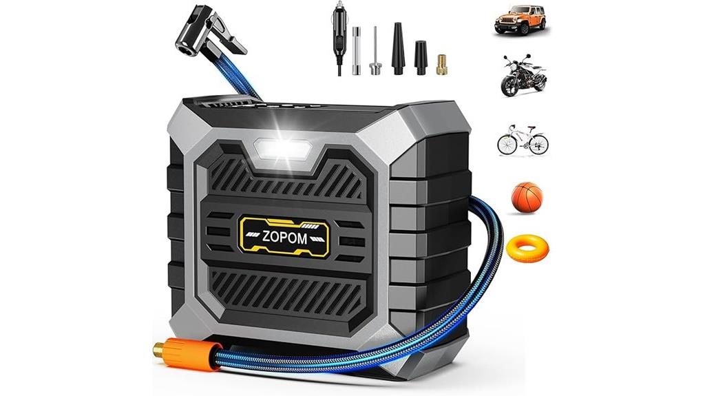 portable 12v inflator gauge