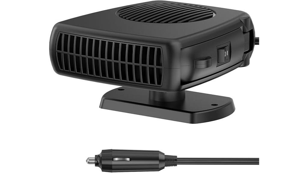 portable 12v windshield heater