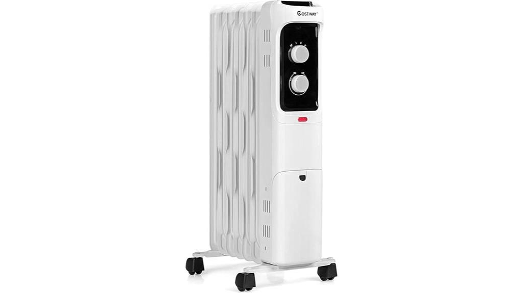 portable 1500w oil radiator