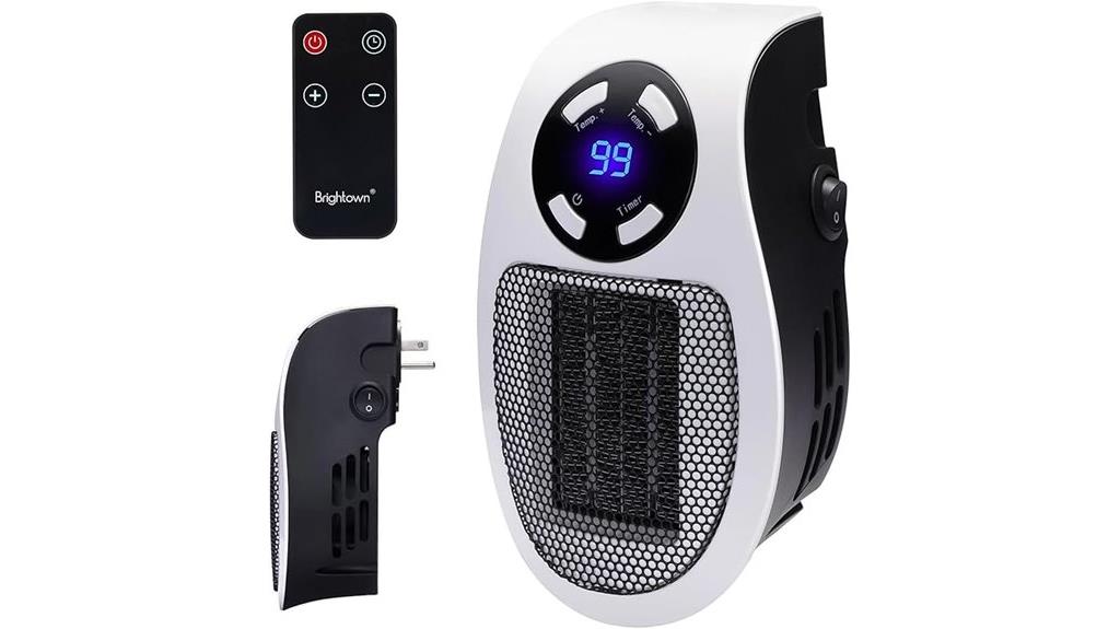 portable 450w wall heater