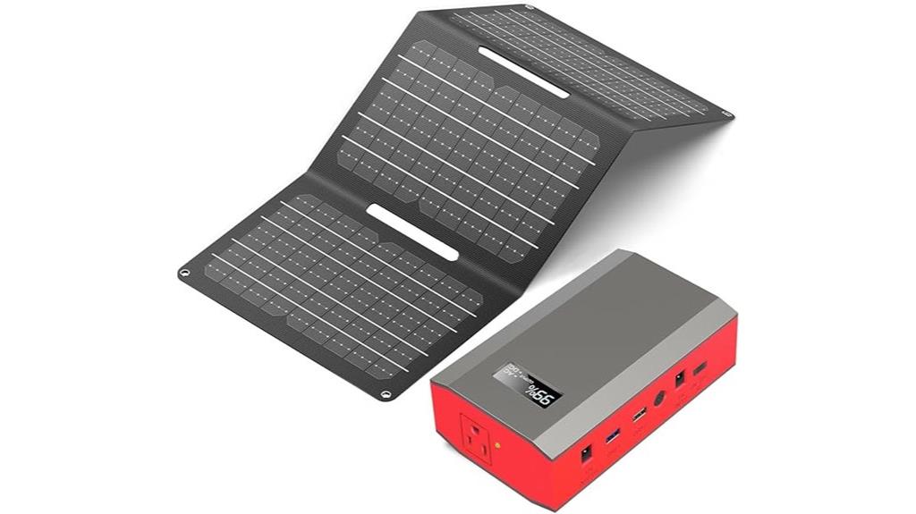 portable 65w solar power bank