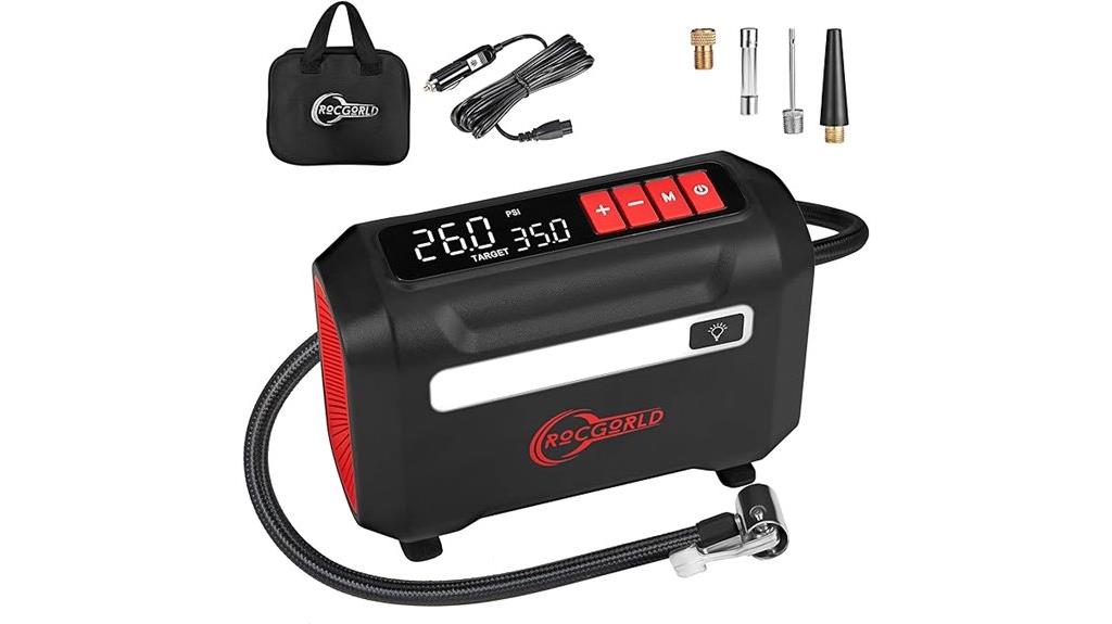 portable air compressor digital