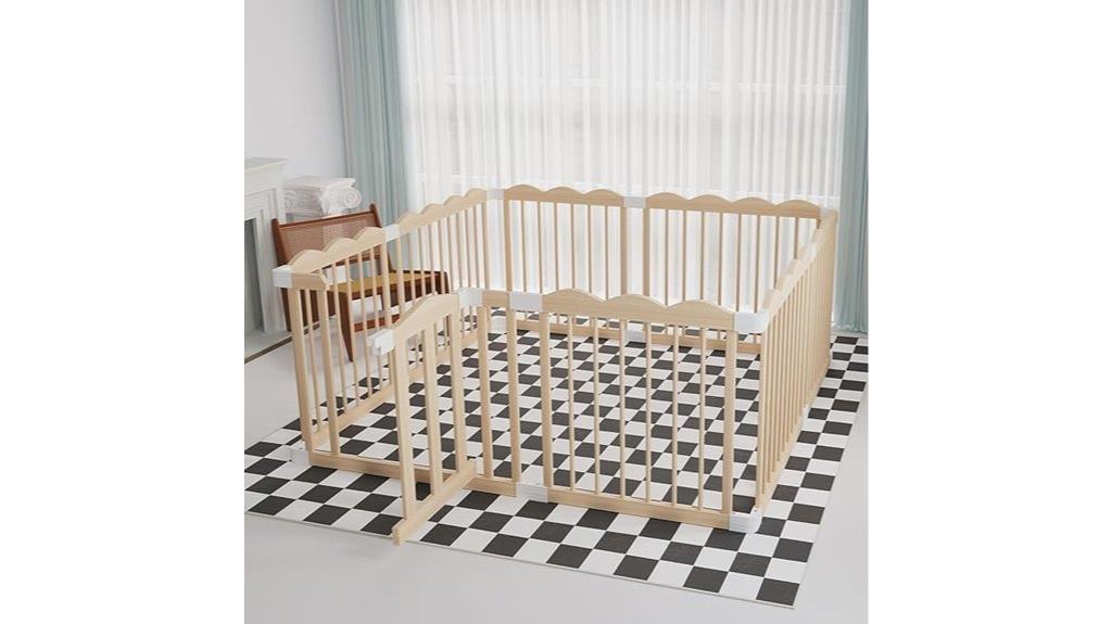 portable baby playpen with lock