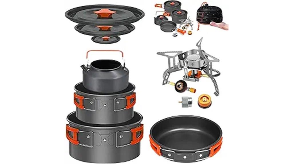 portable camping cookware set