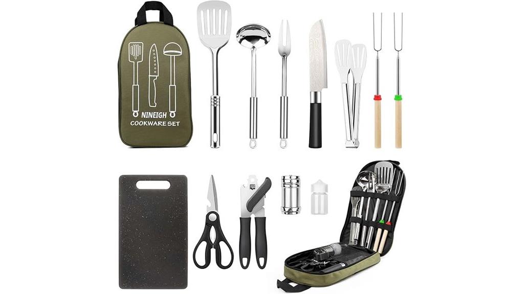 portable camping cookware set