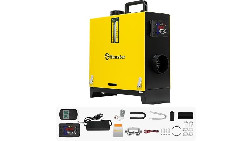 portable diesel heater with remote