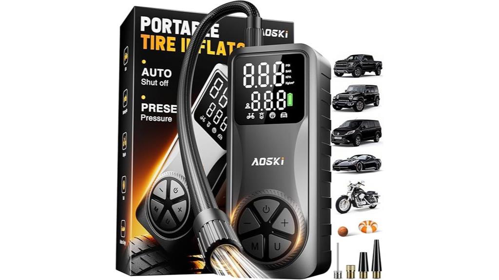 portable digital tire inflator