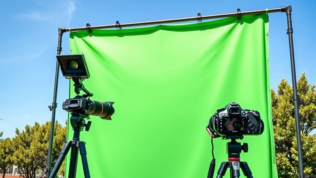 portable durable adjustable backdrop