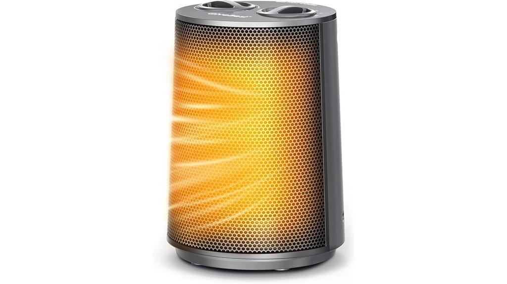 portable grey space heater