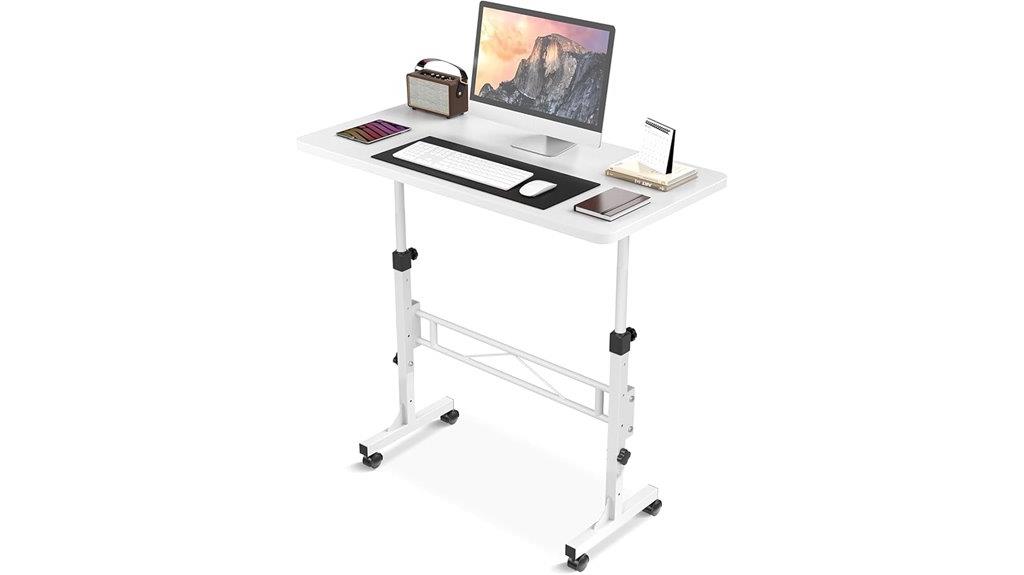 portable height adjustable desk