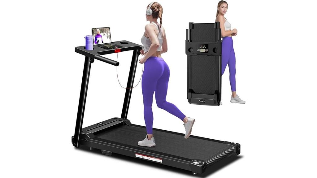 portable home treadmill handles