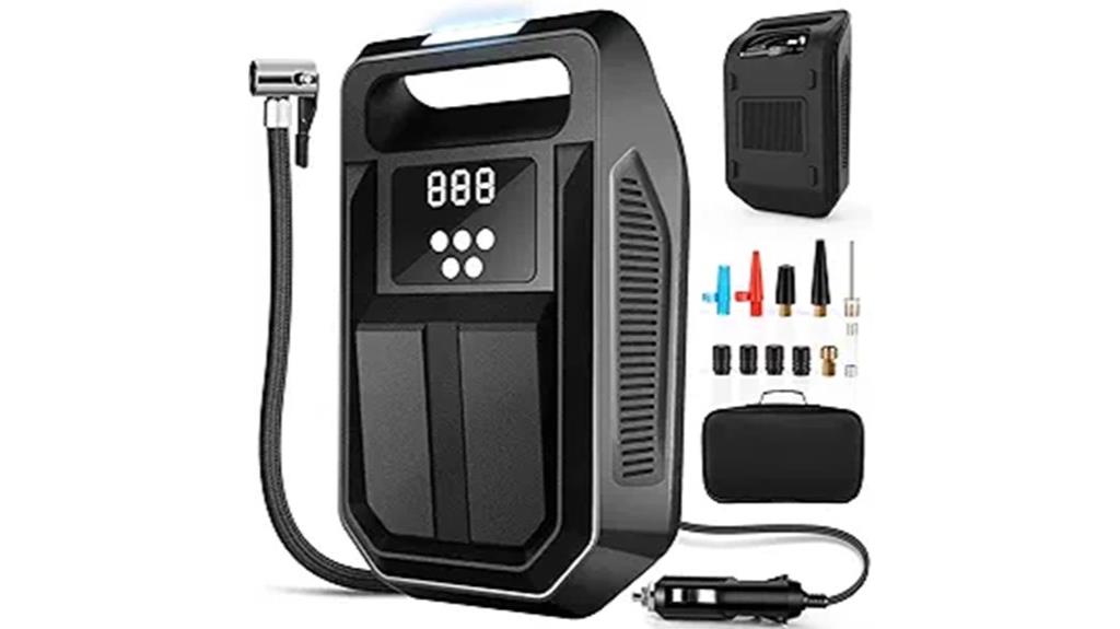 portable inflator with gauge