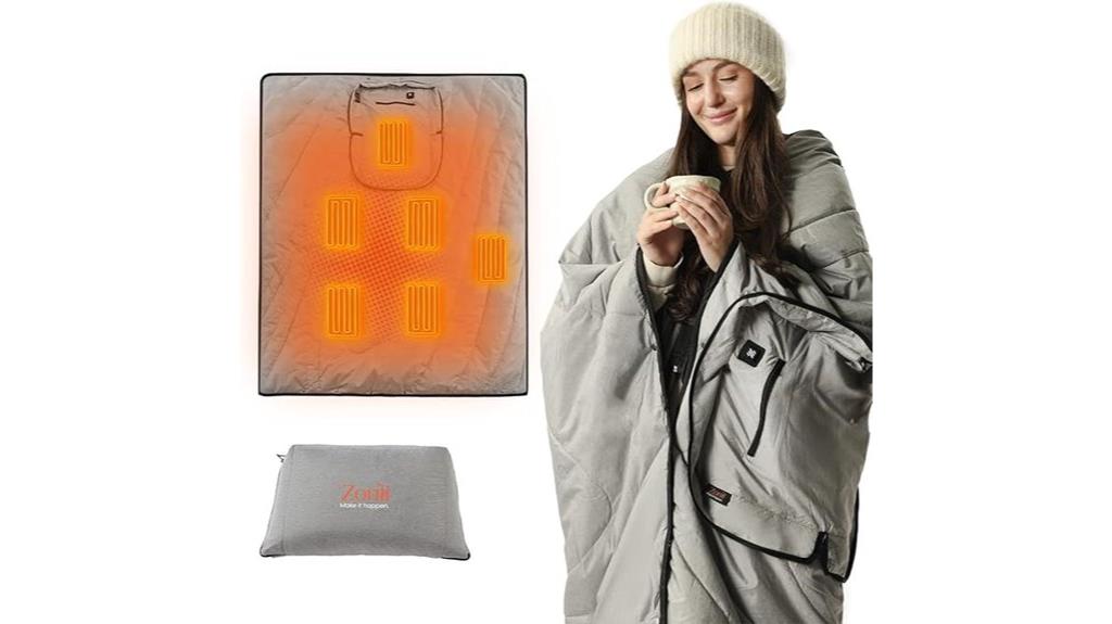 portable outdoor heating blanket