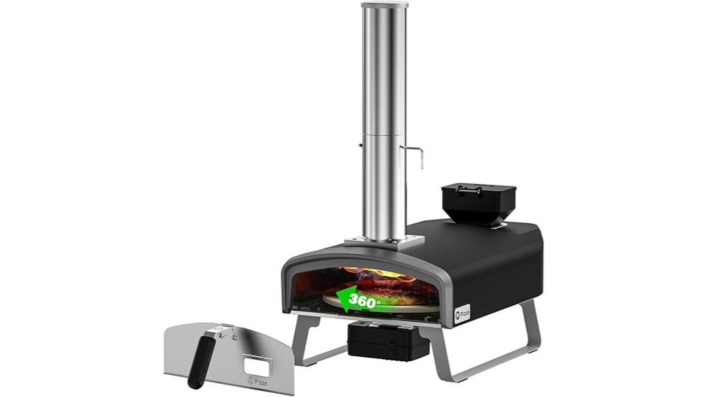 portable pellet pizza oven