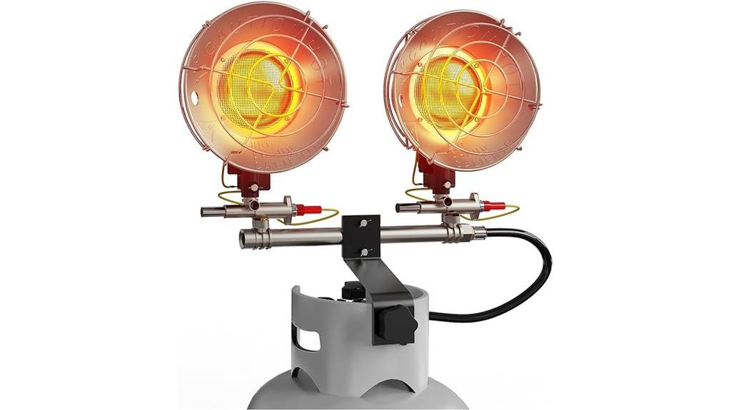 portable propane heater with adjustable modes