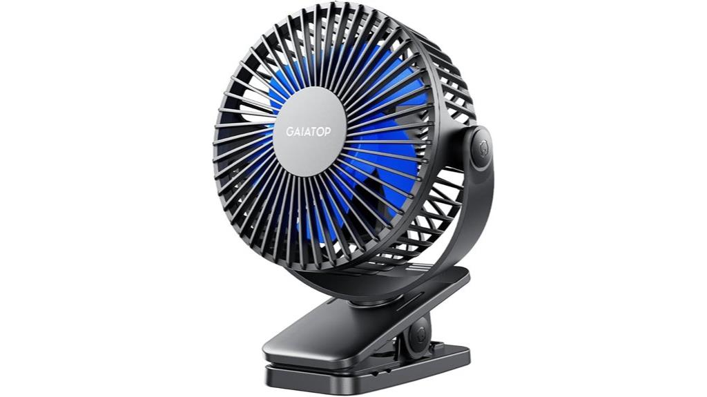 portable rechargeable clip fan