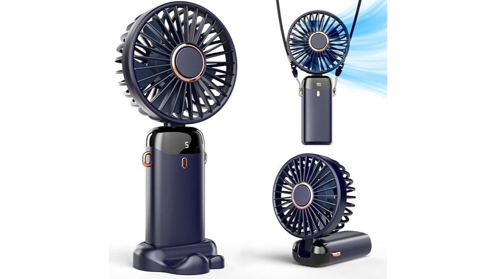 portable rechargeable handheld fan