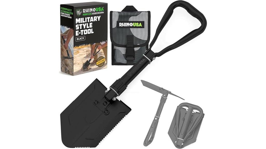 portable rhino survival shovel