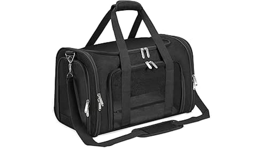 portable soft sided pet carrier