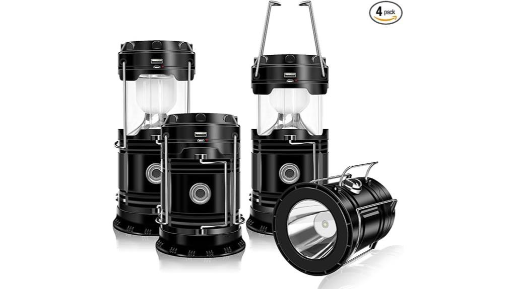 portable solar camping lanterns