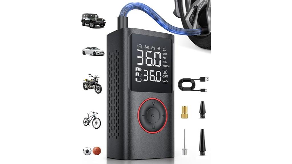 portable tire inflator