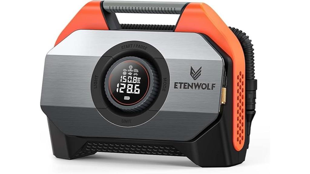 portable tire inflator with battery