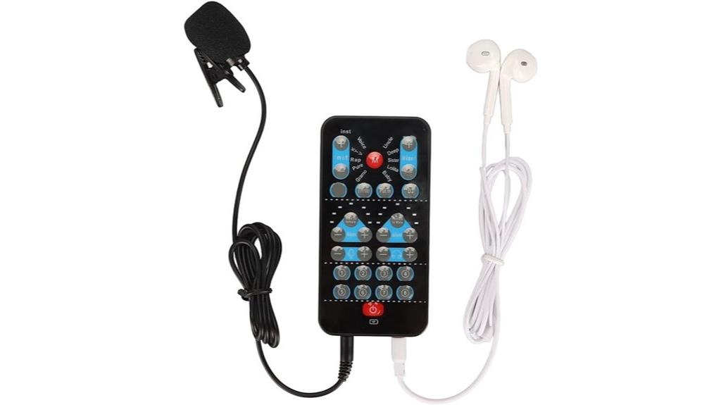portable voice effects device