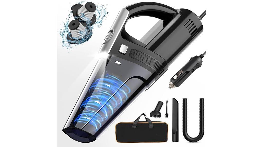powerful led car vacuum