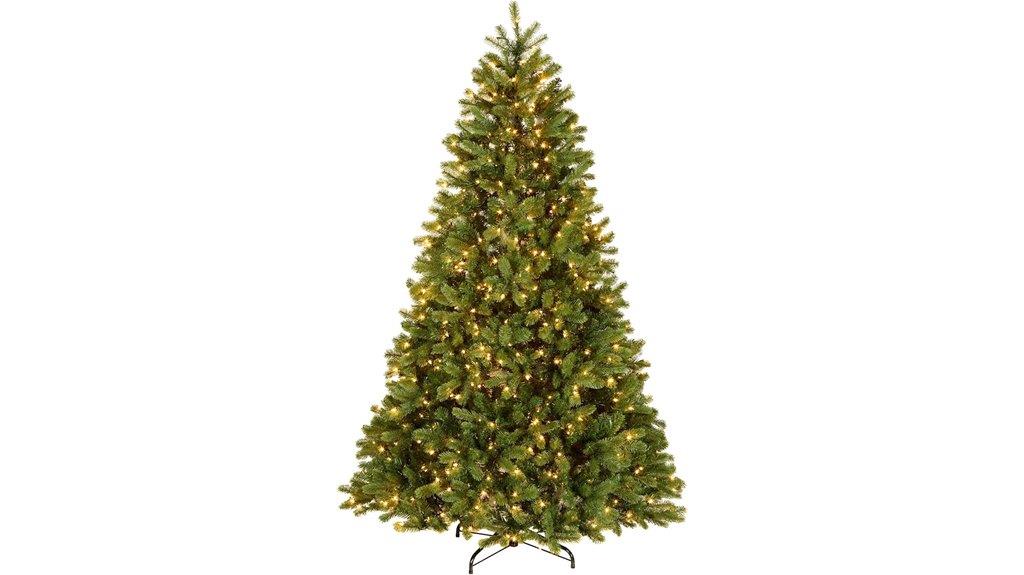 pre lit full downswept tree