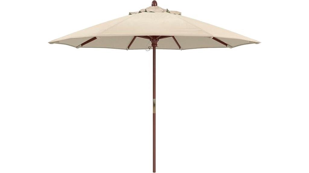 premium 9 foot hardwood umbrella
