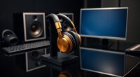premium headphones and monitors