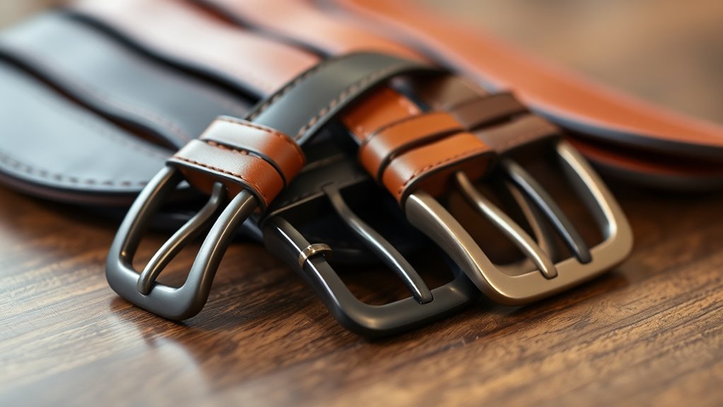 premium leather belt selection