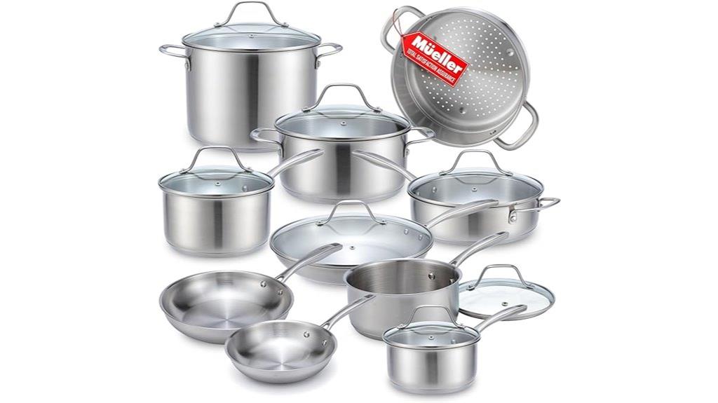 premium stainless steel cookware